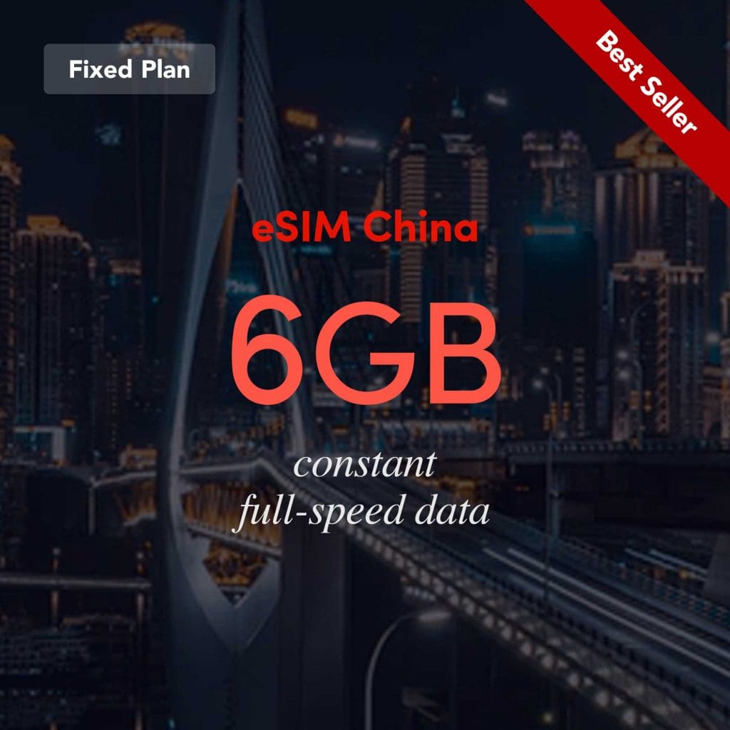 eSIM China Fixed Plan 6GB